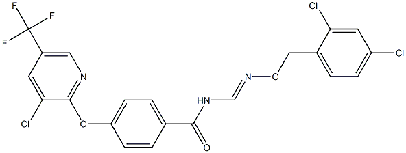  4-{[3-chloro-5-(trifluoromethyl)-2-pyridinyl]oxy}-N-({[(2,4-dichlorobenzyl)oxy]imino}methyl)benzenecarboxamide