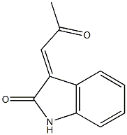 3-(2-oxopropylidene)indolin-2-one Struktur