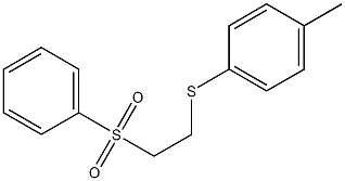 1-methyl-4-{[2-(phenylsulfonyl)ethyl]thio}benzene Structure