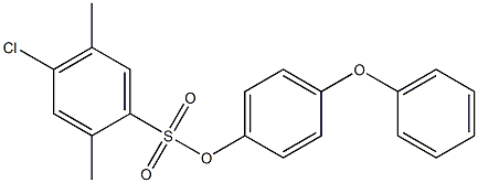 4-phenoxyphenyl 4-chloro-2,5-dimethylbenzene-1-sulfonate,,结构式