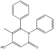 4-hydroxy-5-methyl-1,6-diphenyl-1,2-dihydropyridin-2-one Structure