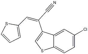  2-(5-chlorobenzo[b]thiophen-3-yl)-3-(2-thienyl)acrylonitrile