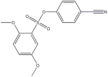 4-cyanophenyl 2,5-dimethoxybenzene-1-sulfonate,,结构式