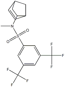 N1-bicyclo[2.2.1]hept-5-en-2-yl-N1-methyl-3,5-di(trifluoromethyl)benzene-1-sulfonamide Struktur