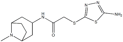 2-[(5-amino-1,3,4-thiadiazol-2-yl)thio]-N-(8-methyl-8-azabicyclo[3.2.1]oct-3-yl)acetamide