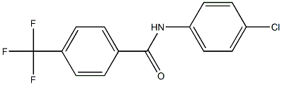 N-(4-chlorophenyl)-4-(trifluoromethyl)benzenecarboxamide Struktur