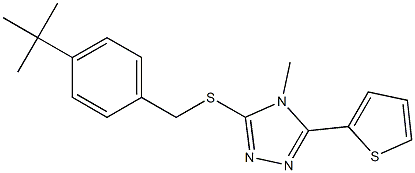 3-{[4-(tert-butyl)benzyl]sulfanyl}-4-methyl-5-(2-thienyl)-4H-1,2,4-triazole|