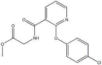 methyl 2-({[2-(4-chlorophenoxy)-3-pyridyl]carbonyl}amino)acetate Structure