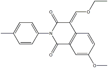 4-(ethoxymethylidene)-7-methoxy-2-(4-methylphenyl)-1,2,3,4-tetrahydroisoquinoline-1,3-dione Structure