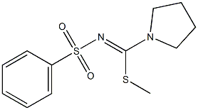 N1-[(methylthio)(tetrahydro-1H-pyrrol-1-yl)methylidene]benzene-1-sulfonamide