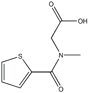 [methyl(thien-2-ylcarbonyl)amino]acetic acid,,结构式