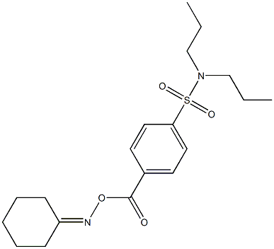 4-{[(cyclohexylideneamino)oxy]carbonyl}-N,N-dipropylbenzenesulfonamide