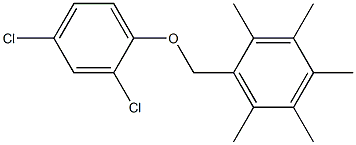 1-[(2,4-dichlorophenoxy)methyl]-2,3,4,5,6-pentamethylbenzene Structure