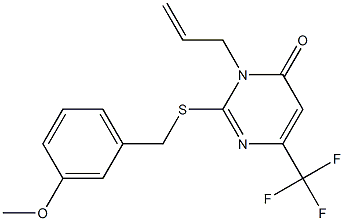 3-allyl-2-[(3-methoxybenzyl)sulfanyl]-6-(trifluoromethyl)-4(3H)-pyrimidinone