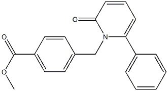 methyl 4-{[2-oxo-6-phenyl-1(2H)-pyridinyl]methyl}benzenecarboxylate Structure