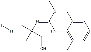 methyl N-(2-hydroxy-1,1-dimethylethyl)-(2,6-dimethylanilino)methanimidothioate hydroiodide