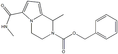 benzyl 1-methyl-6-[(methylamino)carbonyl]-3,4-dihydropyrrolo[1,2-a]pyrazine-2(1H)-carboxylate Structure