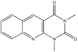 1,3-dimethyl-1,2,3,4-tetrahydropyrimido[4,5-b]quinoline-2,4-dione,,结构式