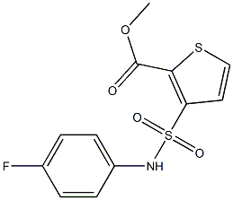 methyl 3-[(4-fluoroanilino)sulfonyl]thiophene-2-carboxylate