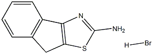 8H-indeno[1,2-d][1,3]thiazol-2-amine hydrobromide 结构式