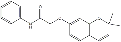 N1-phenyl-2-[(2,2-dimethyl-2H-chromen-7-yl)oxy]acetamide Structure