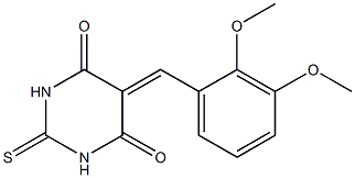 5-(2,3-dimethoxybenzylidene)-2-thioxohexahydropyrimidine-4,6-dione