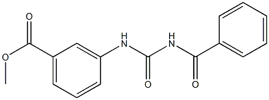  methyl 3-{[(benzoylamino)carbonyl]amino}benzoate