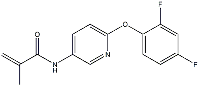 N1-[6-(2,4-difluorophenoxy)-3-pyridyl]-2-methylacrylamide Structure