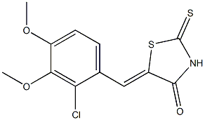  5-(2-chloro-3,4-dimethoxybenzylidene)-2-thioxo-1,3-thiazolan-4-one