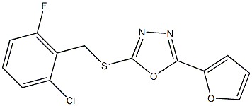  2-[(2-chloro-6-fluorobenzyl)thio]-5-(2-furyl)-1,3,4-oxadiazole