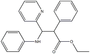 ethyl 3-anilino-2-phenyl-3-(2-pyridyl)propanoate Structure