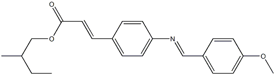 2-methylbutyl 3-{4-[(4-methoxybenzylidene)amino]phenyl}acrylate