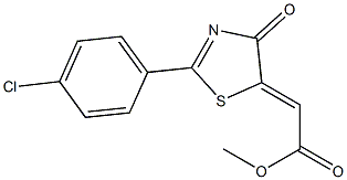 methyl 2-[2-(4-chlorophenyl)-4-oxo-4,5-dihydro-1,3-thiazol-5-yliden]acetate|