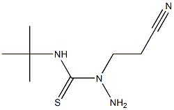 N1-(tert-butyl)-1-(2-cyanoethyl)hydrazine-1-carbothioamide 结构式