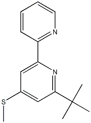 2-(tert-butyl)-4-(methylthio)-6-(2-pyridyl)pyridine Structure