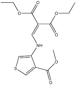diethyl 2-({[4-(methoxycarbonyl)-3-thienyl]amino}methylidene)malonate Structure