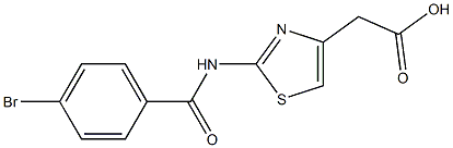 2-{2-[(4-bromobenzoyl)amino]-1,3-thiazol-4-yl}acetic acid