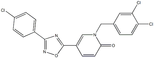 5-[3-(4-chlorophenyl)-1,2,4-oxadiazol-5-yl]-1-(3,4-dichlorobenzyl)-2(1H)-pyridinone