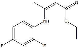 ethyl 3-(2,4-difluoroanilino)but-2-enoate Structure