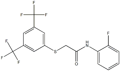 N1-(2-fluorophenyl)-2-{[3,5-di(trifluoromethyl)phenyl]thio}acetamide