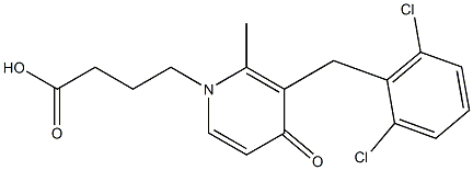 4-[3-(2,6-dichlorobenzyl)-2-methyl-4-oxo-1(4H)-pyridinyl]butanoic acid Structure