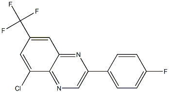 5-chloro-2-(4-fluorophenyl)-7-(trifluoromethyl)quinoxaline Structure