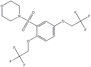 4-{[2,5-di(2,2,2-trifluoroethoxy)phenyl]sulfonyl}morpholine