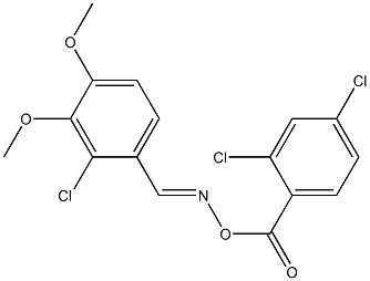 2-chloro-1-({[(2,4-dichlorobenzoyl)oxy]imino}methyl)-3,4-dimethoxybenzene,,结构式