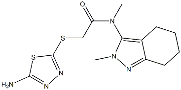  N1-methyl-N1-(2-methyl-4,5,6,7-tetrahydro-2H-indazol-3-yl)-2-[(5-amino-1,3,4-thiadiazol-2-yl)thio]acetamide