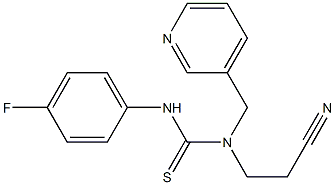 N-(2-cyanoethyl)-N'-(4-fluorophenyl)-N-(3-pyridylmethyl)thiourea