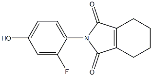 2-(2-fluoro-4-hydroxyphenyl)-4,5,6,7-tetrahydro-1H-isoindole-1,3(2H)-dione,,结构式