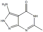 3-amino-6-methyl-4,5-dihydro-2H-pyrazolo[3,4-d]pyrimidin-4-one Structure