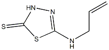 5-(allylamino)-1,3,4-thiadiazole-2(3H)-thione 化学構造式