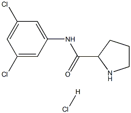 N-(3,5-dichlorophenyl)pyrrolidine-2-carboxamide hydrochloride Structure